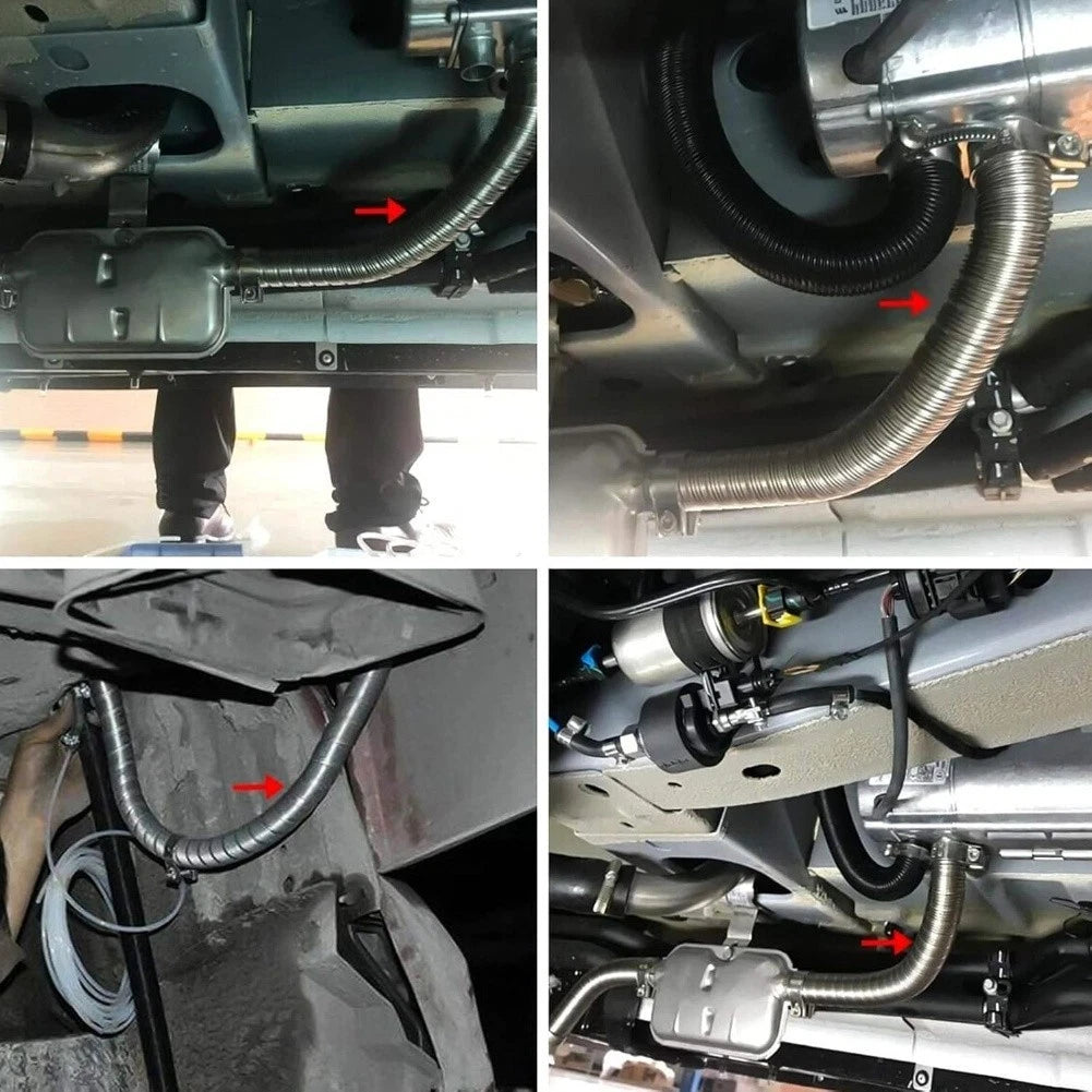 Generator Exhaust Pipe Hose With Clamps For Heater And Muffler