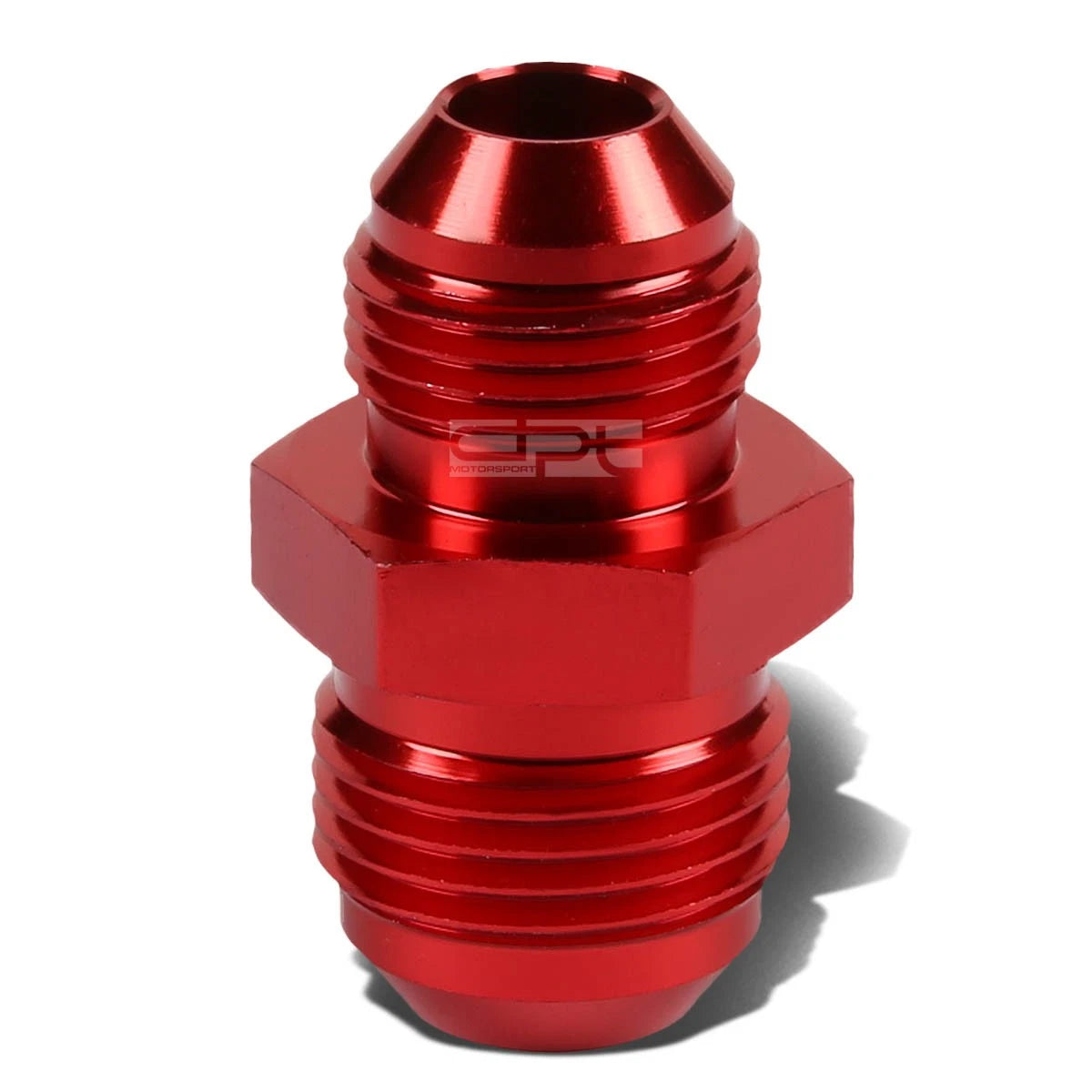 Red Aluminum Oil/fuel 8an Male To 10-an Flare Reducer Union Fitting