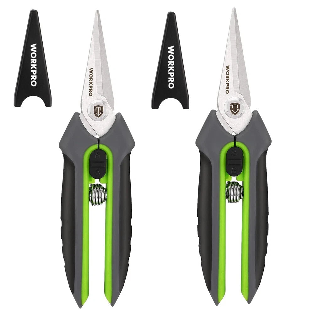 Pruning Shear 6.5” Gardening Scissor Snips Clipper Precision Blades