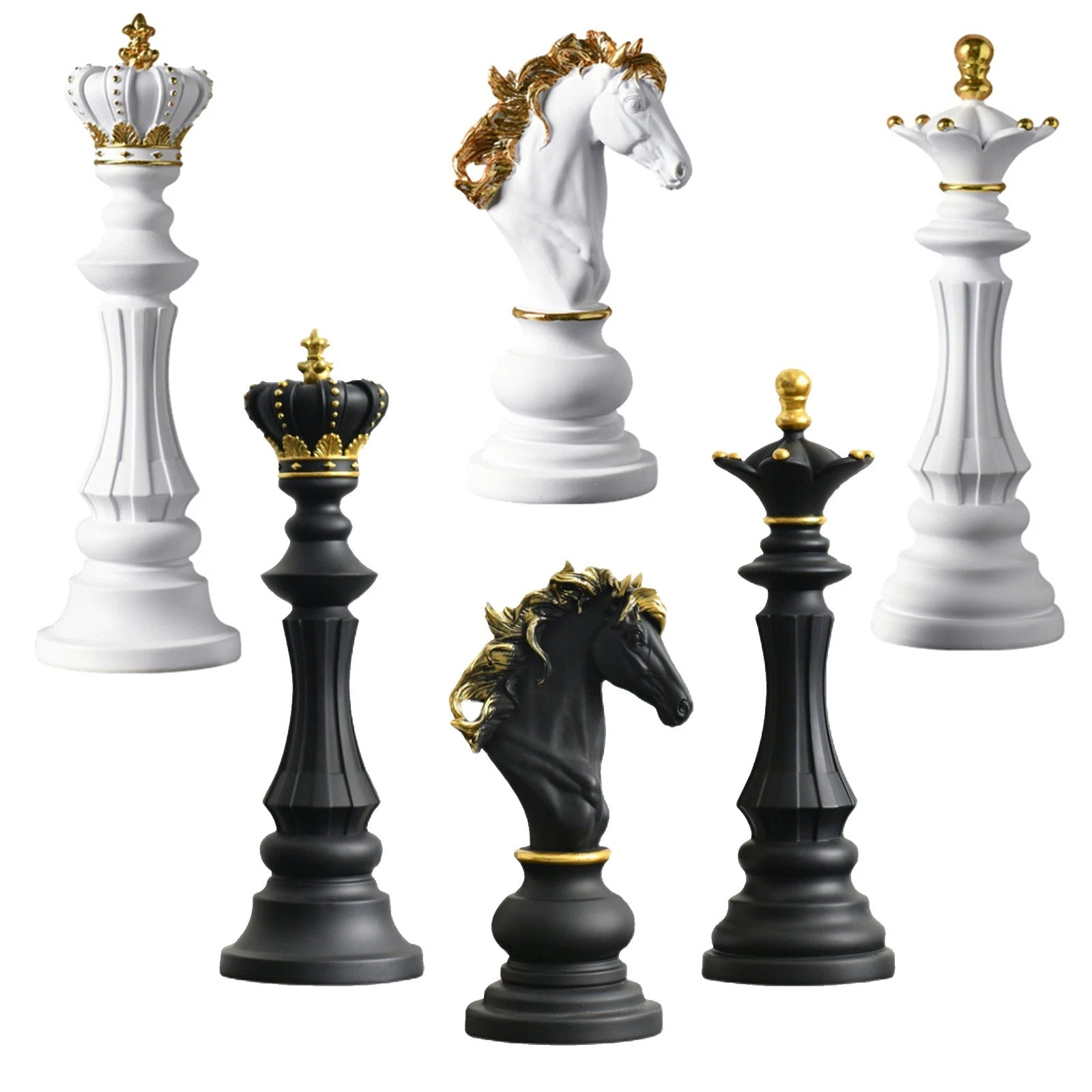 King/queen/hor<wbr/>se Chess Figurine Chessmen Ornaments Home Table