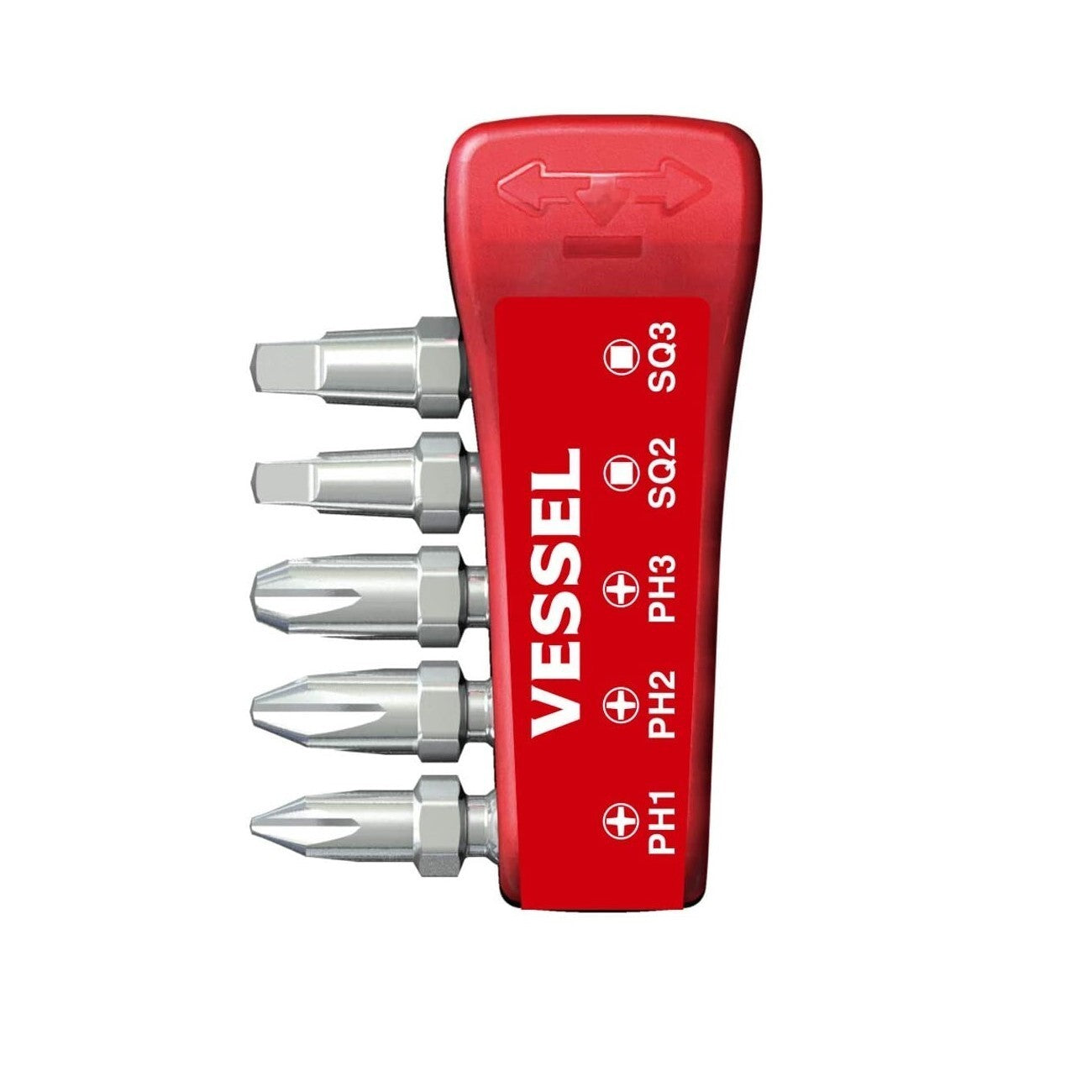 Vessel Impact Torsion Bit Set 5pc with Magnetic Holder