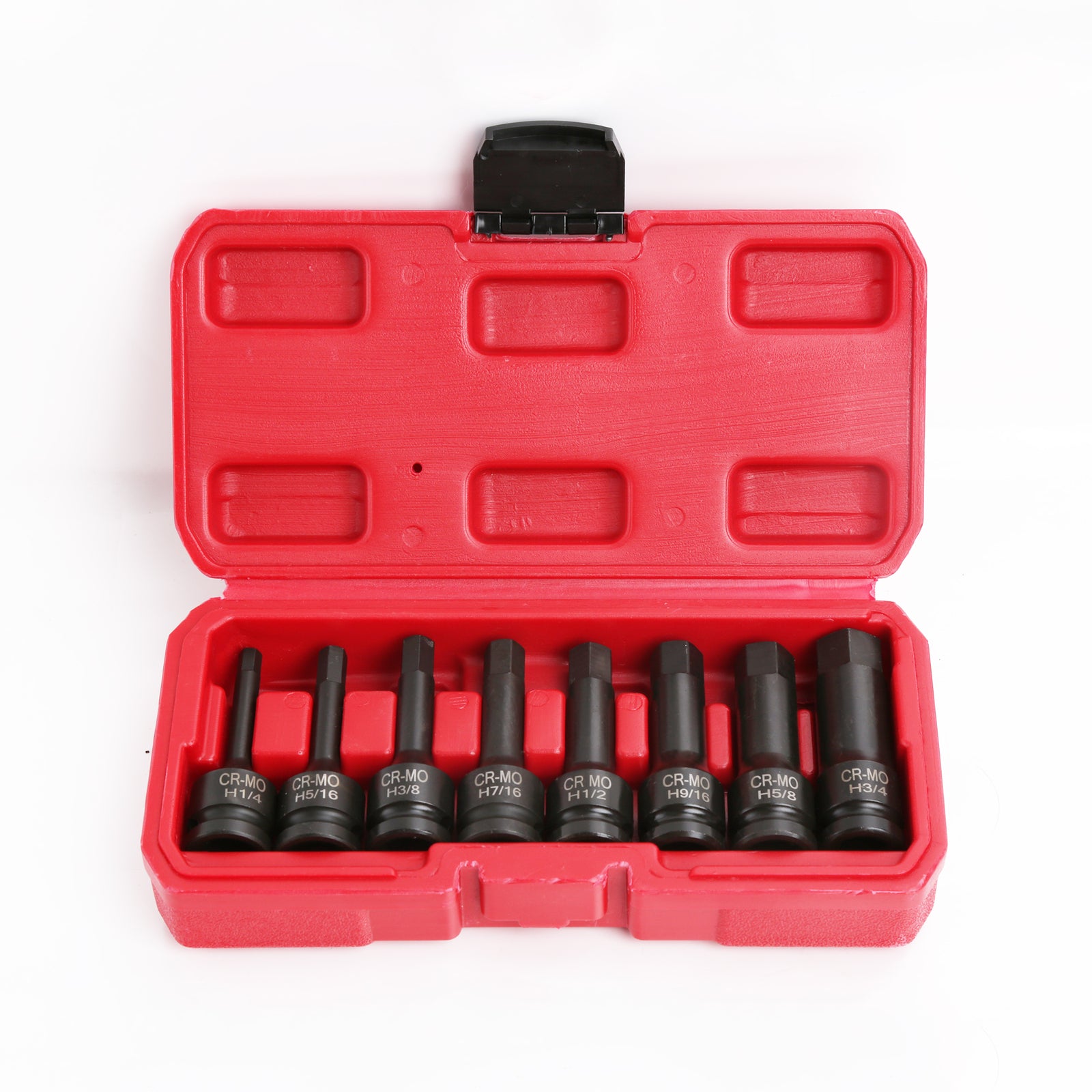 1/2" Drive Impact Socket Hex Bits SAE Set Pro 3" Standard Long Air