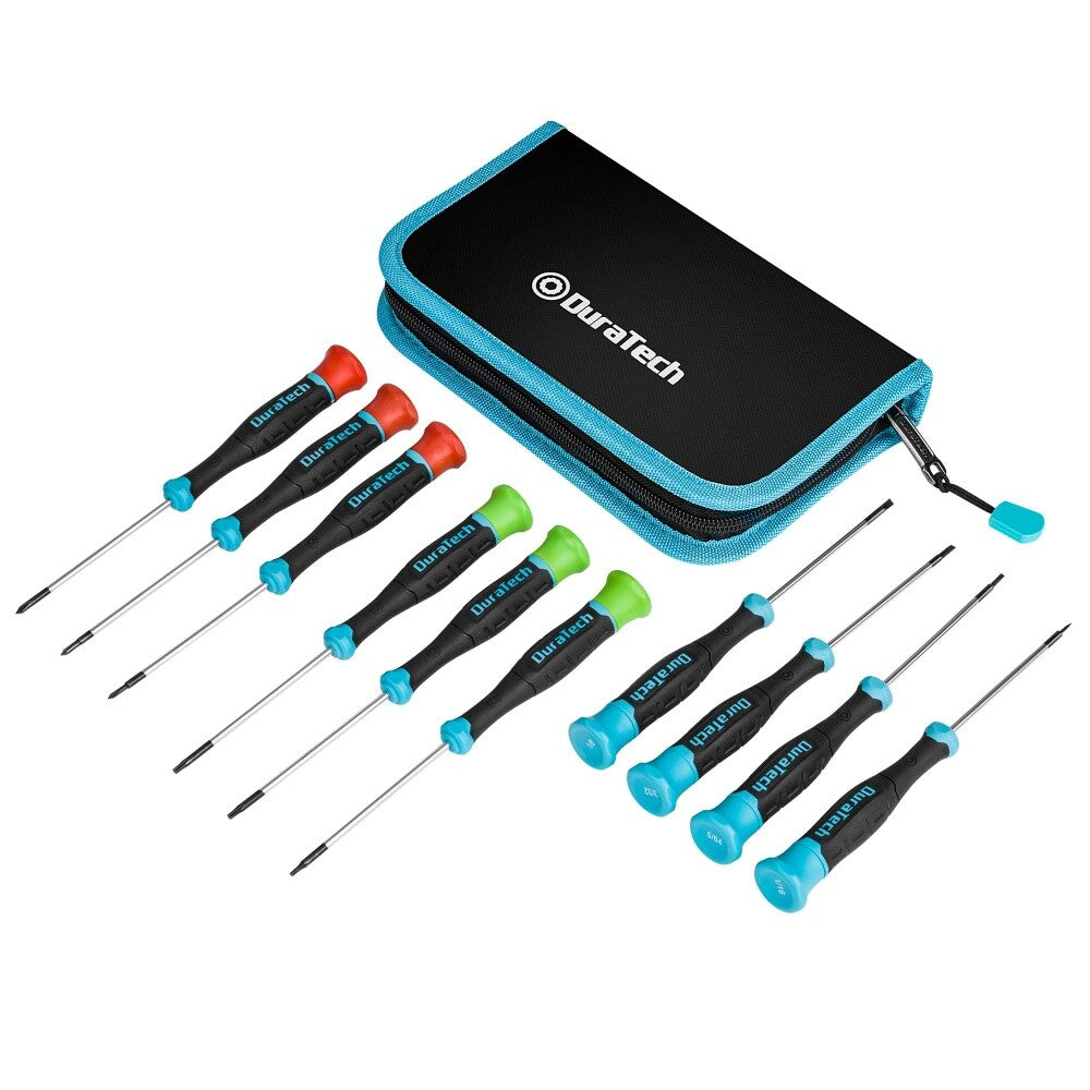 Duratech Mini Screwdriver Set 10PC Magnetic Precision