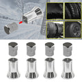 TR413 Chrome Tire Valve Stem Cap with Sleeve by Unbranded