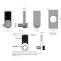 Secure Electronic Cabinet Lock For Mailbox Doors Gym Lockers Sauna