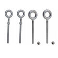 Stainless Steel T316 3/8" X 4-1/2" Drop Forged Plain Eye Bolt 1200 Lb