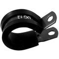 AN -4 (4AN AN4) 9.5mm I.D Black Aluminium Rubber Lined Cushioned P