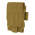 Hook Loop Tech Sheath Secure Smart Phone Pouch Coyote 5.5"h X 3"w X