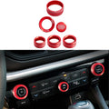 For Jeep Compass 2022-2026 Aluminum Knob Cover Kit For Interior