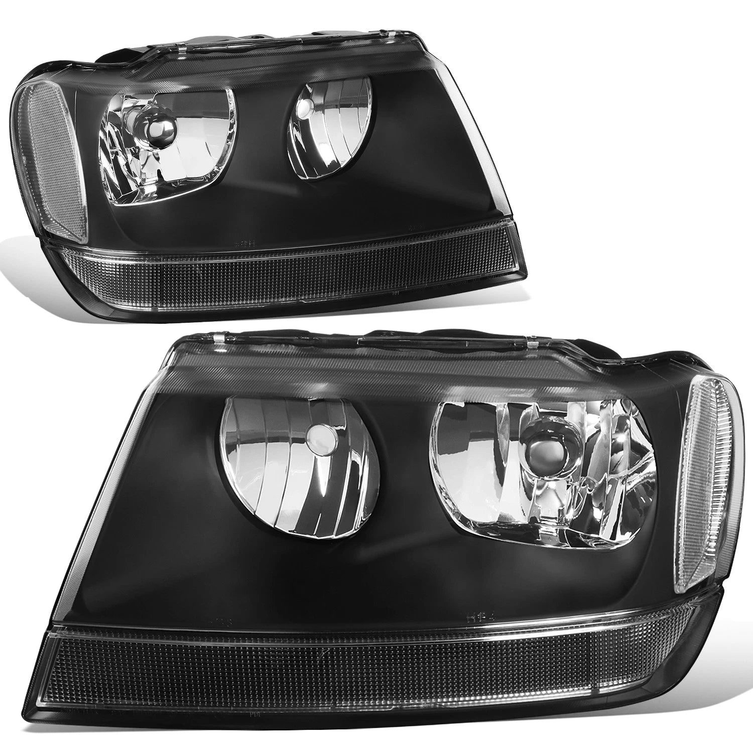 Fit 1999-2004 Jeep Grand Cherokee Black Housing | Built Supply Co