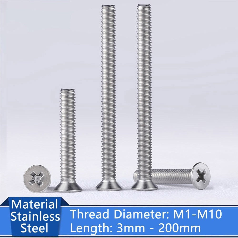 M1-M10 Phillips Machine Screws Stainless Steel