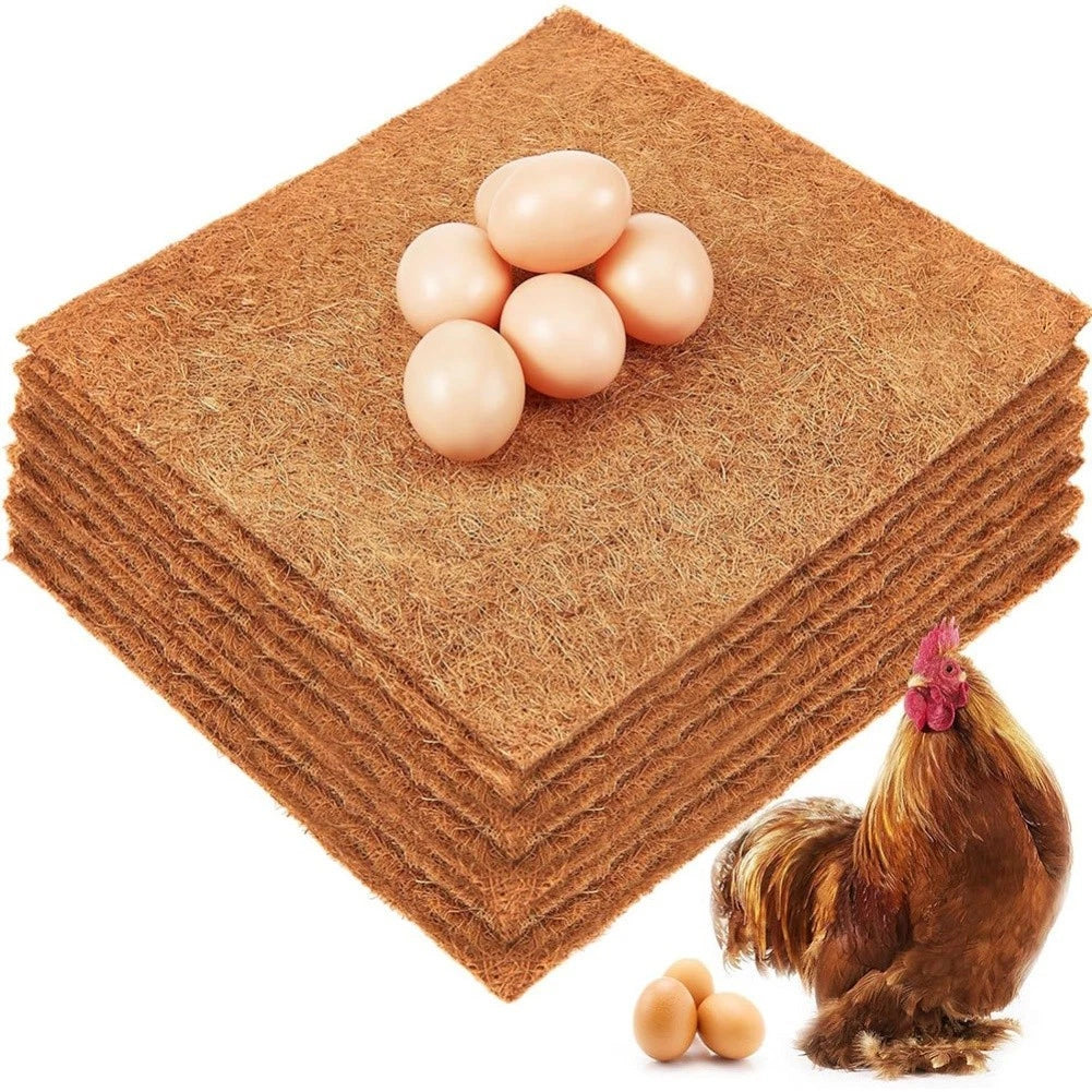 118 Inch Chicken Nesting Pads Coconut Palm Bedding Mats For Hen Boxes