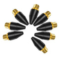 Black Rubber Air Nozzle Tip, Blow Gun Nozzle With 1/8" Npt For Air