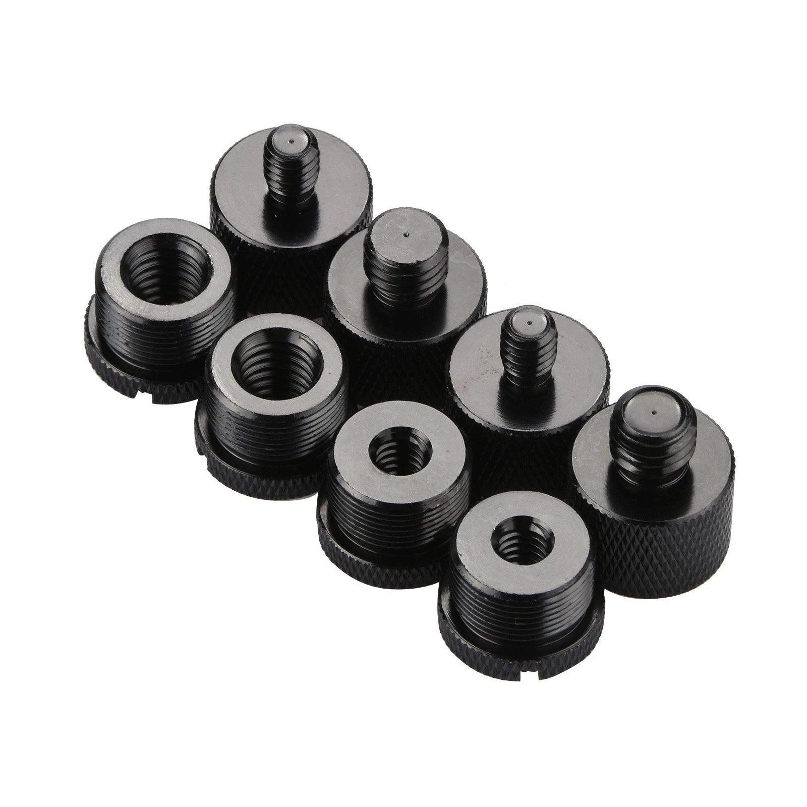 Mic Thread Screw Adapter Set 3/8 Female To 5/8 Male, 5/8 Female To