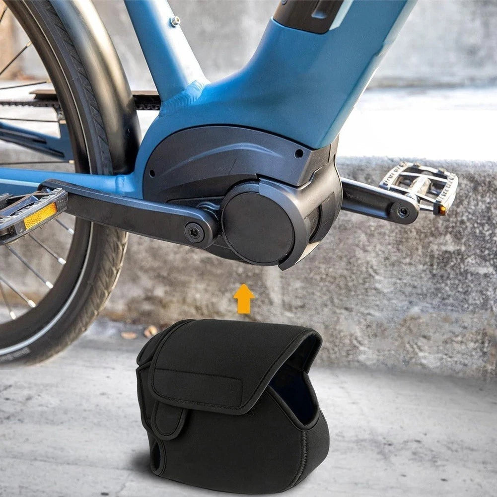 Electric Bike Motor Cover 2 Pack 25x25x3cm Black Polyester Weather