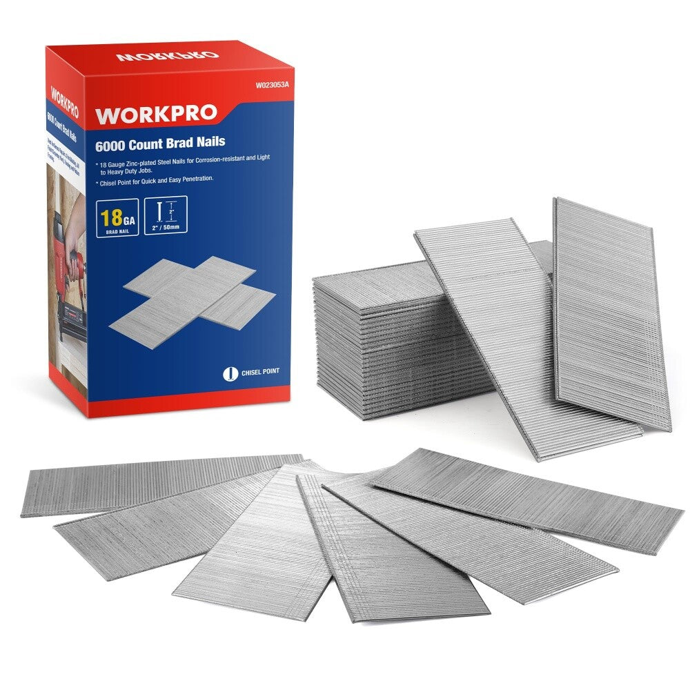 WORKPRO 6000 Count Brad Nails 2-Inch by WORKPRO
