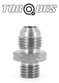 An -6 (an6 an 06) to M12x1.5 Metric Straight Adapter in Stainless