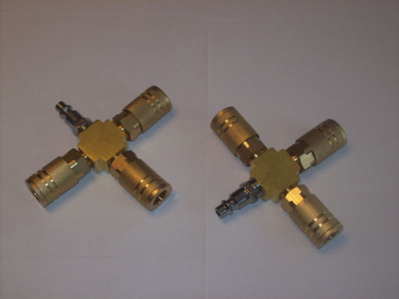 2 Calhawk 3-Way Air Hose Manifolds