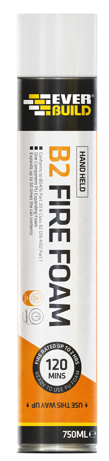 Everbuild B2 FireFoam Hand Held 750ml