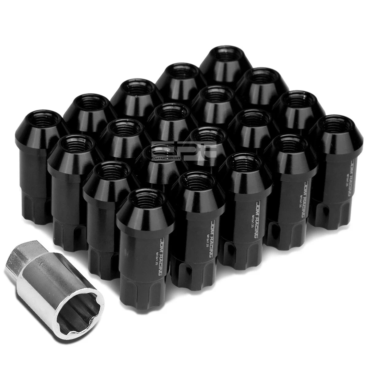 Open End M12x1.25 50mm Tall 25mm Od Black Aluminum | Built Supply Co