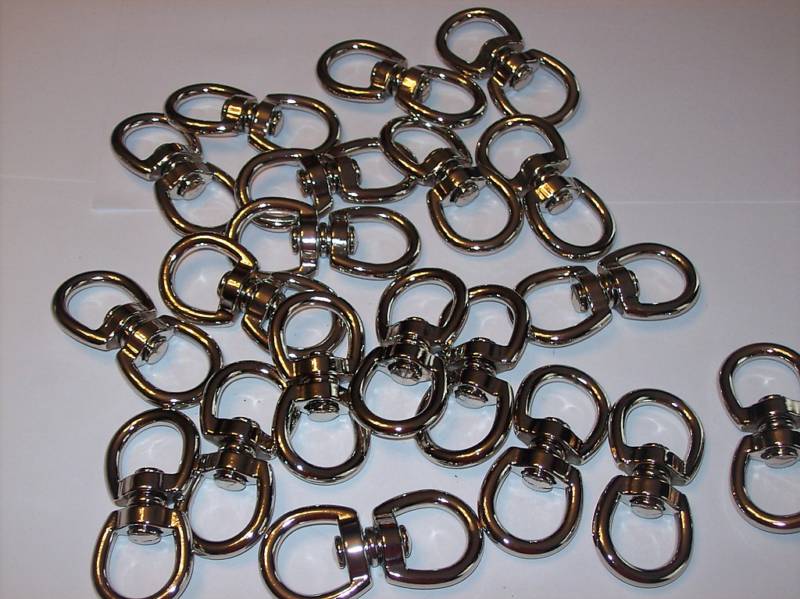 20pcs 5/8" DOUBLE SWIVEL EYE ALLOY STEEL NICKEL CZDSE10