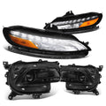 Fit 14-18 Jeep Cherokee Black Amber Projector | Built Supply Co
