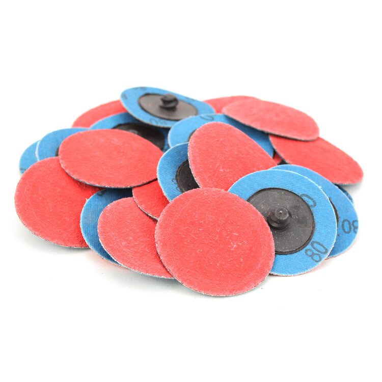 200 Pack - 2" Inch 80 Grit Ceramic Quick Change Sanding Discs Type R