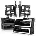 Fit 03-07 Avalanche Silverado Black Smoked Led Drl | Built Supply Co