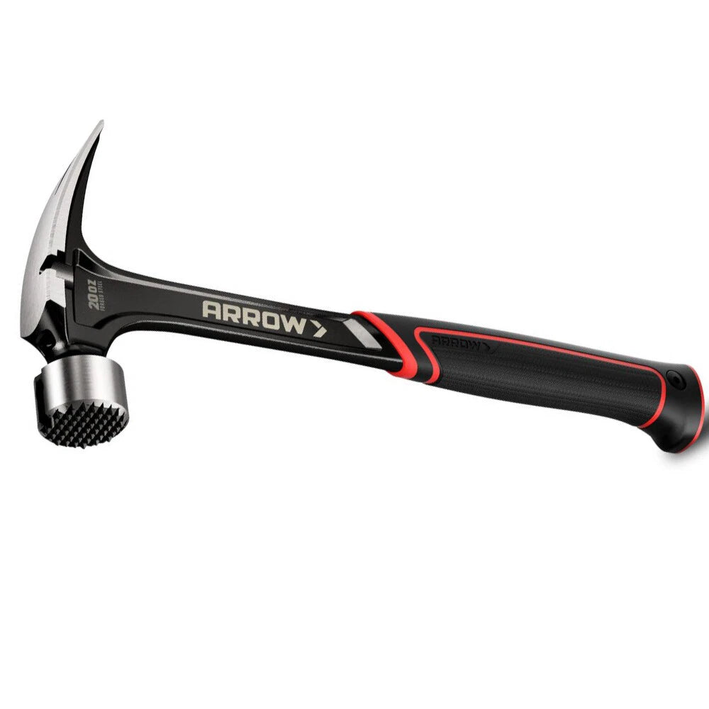 Arrow 20 Oz Straight Rip Claw Hammers With Magnetic Nail Holder Side