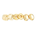 Ladies Fashion Geometric Gold Circle Earring Set Alloy Lightweight