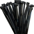 100pc Heavy Duty Black Cable Zip Ties UV Resistant 24" by Unbranded