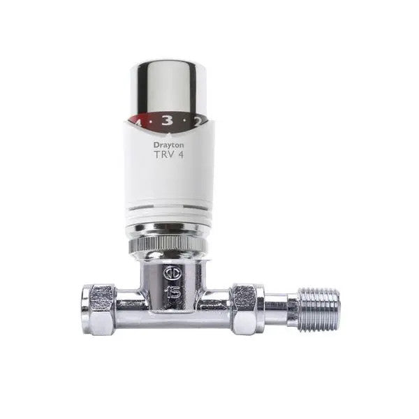 Drayton TRV4 Integral Head - 15mm Straight