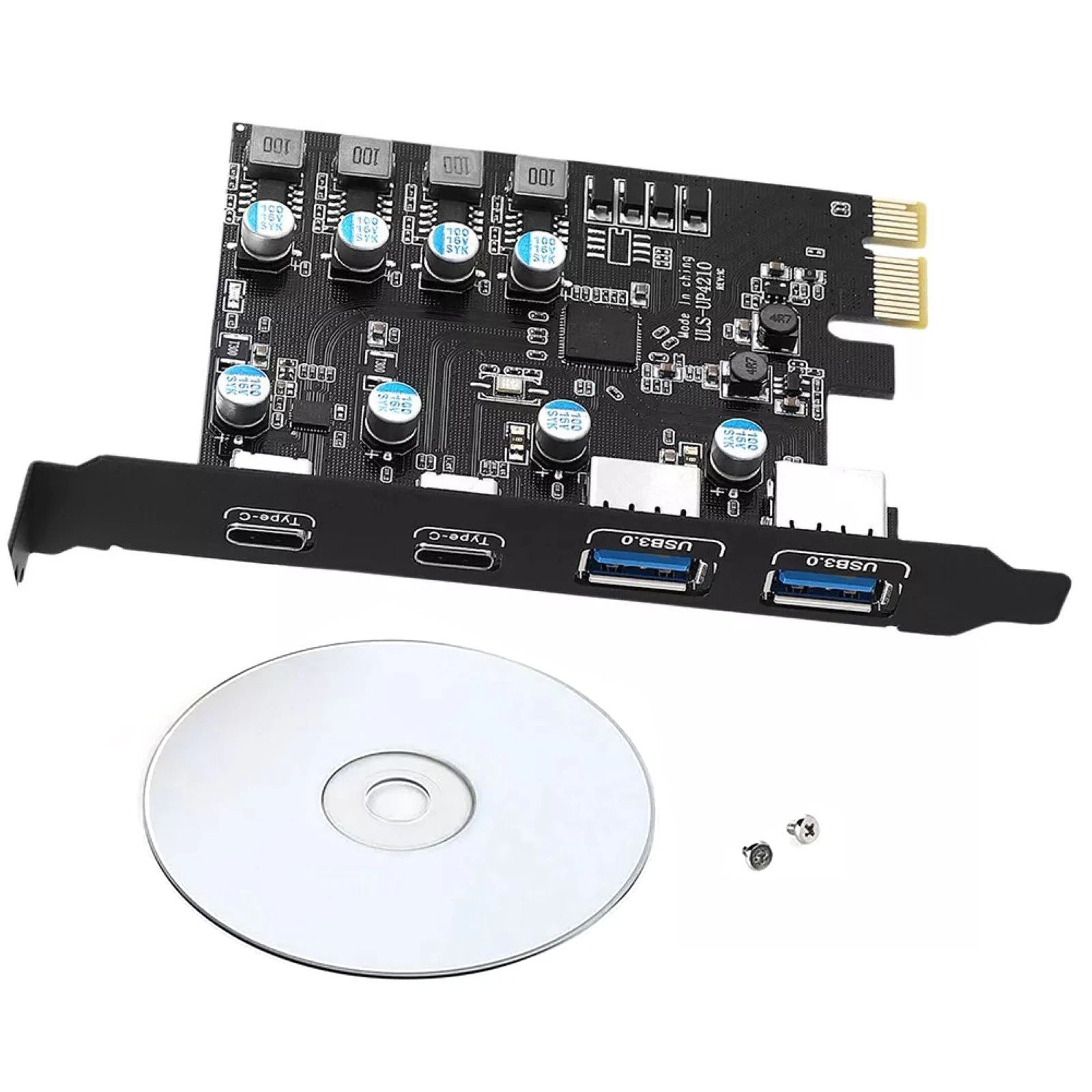 4 Ports Pcie Card 2*usb-a 2*usb-c Pci Express Extension Card Usb3.0