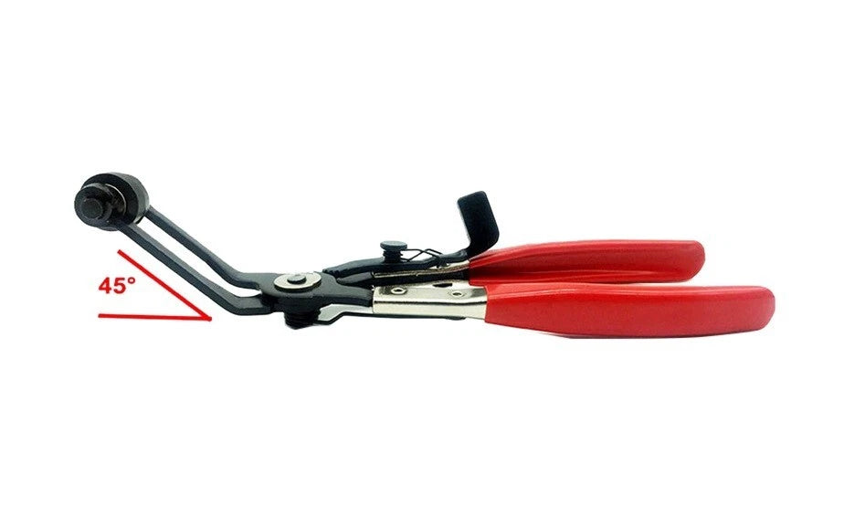 Angled Hose Clip Pliers Flat Band Hose Clamp Access Around