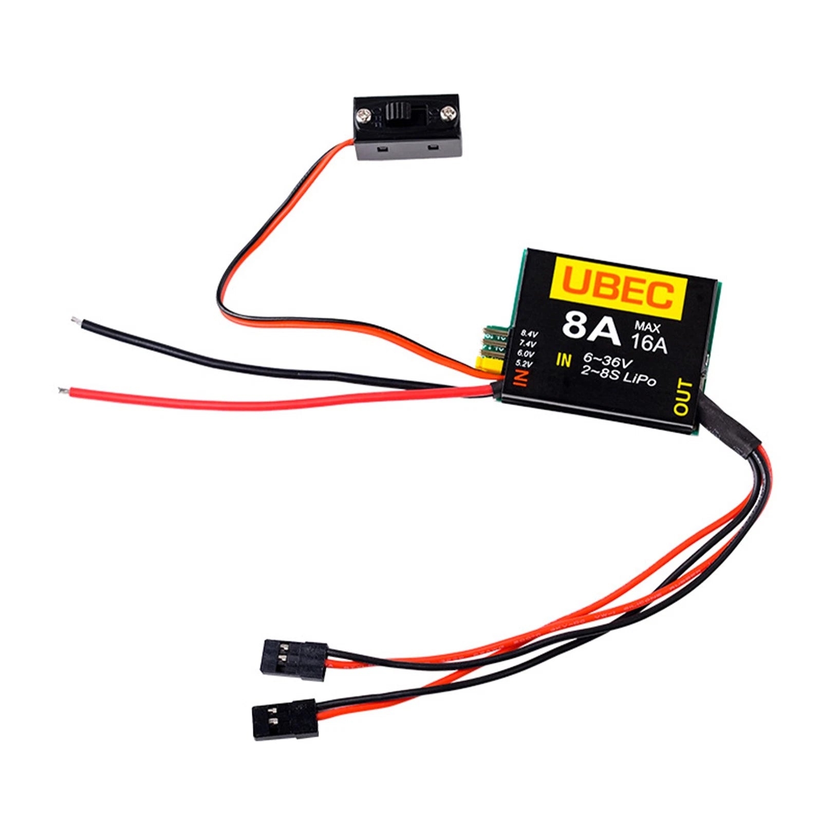 6V-36V 2-8s Lipo Independent Power Supply Module For Fpv Machine