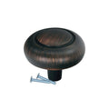 Bubble Round Brushed Oil-rubbed Bronze Kitchen Cabinet Knob 1-1/4"
