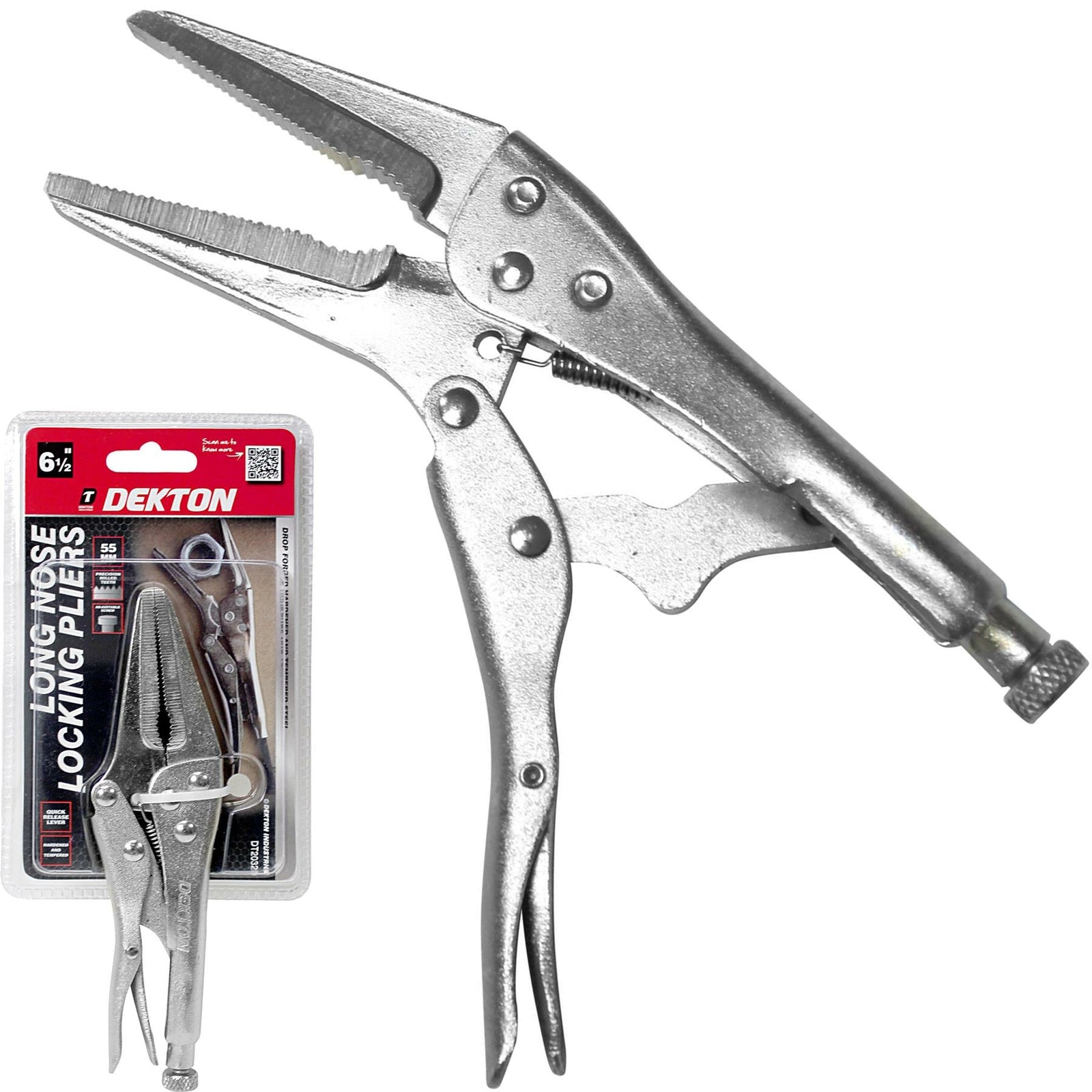 Dekton Long Nose Locking Grips Pliers