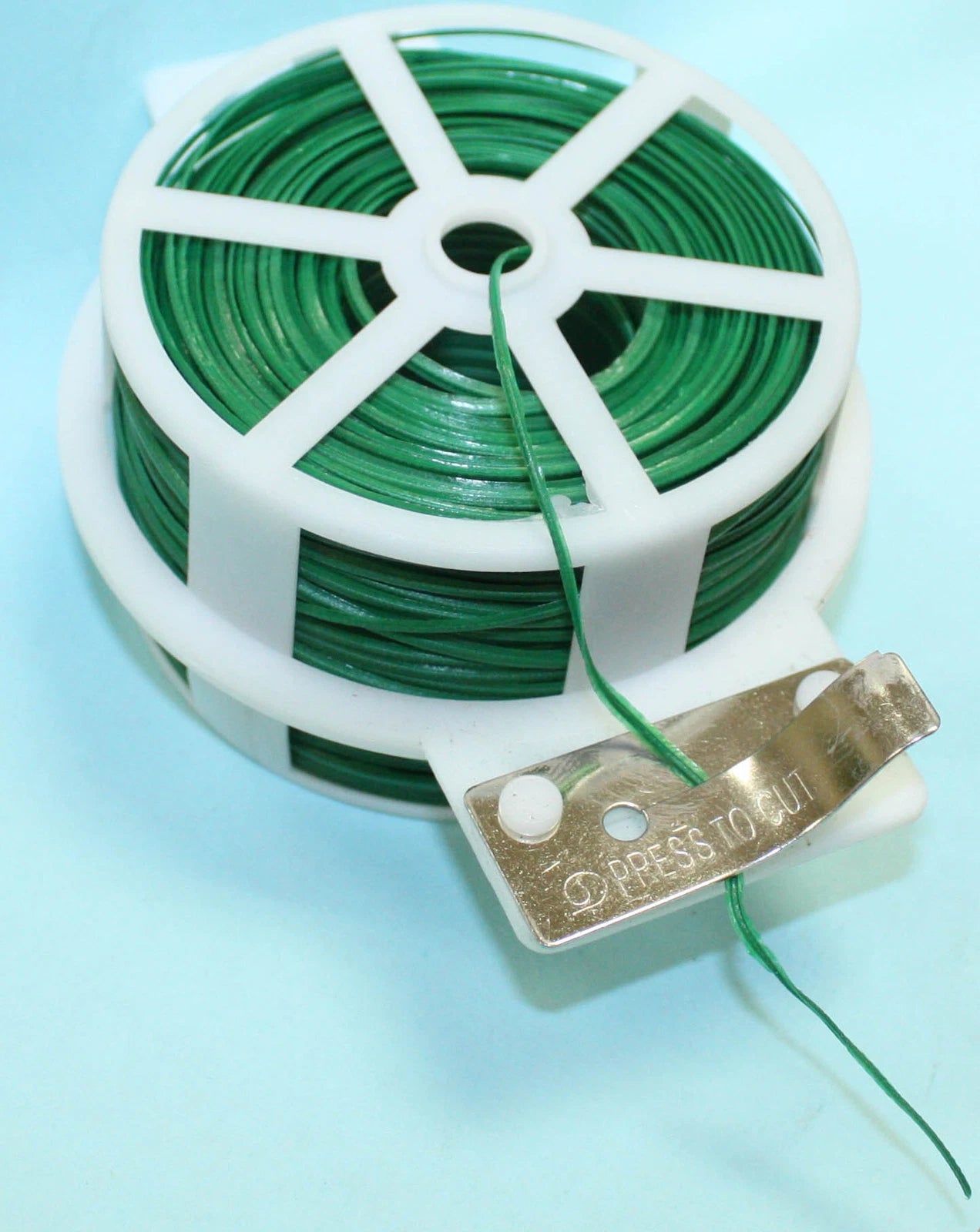 328ft 100m Kitchen Bag Gardening Plant Green Twist Tie Wire Roll With