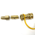 Propane Natural Gas Quick Connect Adapter Kit 3/8" Male Pipe to 3/8" Female Kit