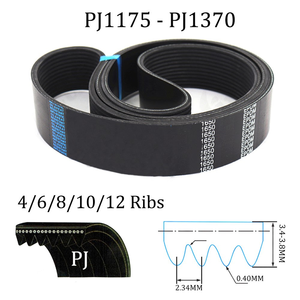 Rubber Multi-Groove Belt Wedge 4/6/8/10/12 Ribs