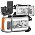 For 1987-1991 Ford Bronco Led Drl Bar Chrome Amber | Built Supply Co