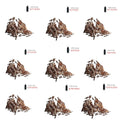 Copper Watch Dial Feet Stickers Assortment Granular Solder Repair