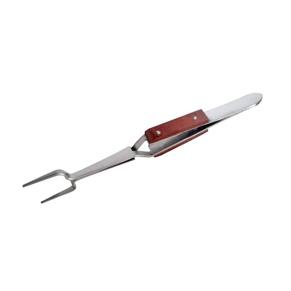 6-1/4" Square Fiber Grip Soldering Tweezers Self Closing- Jewelry