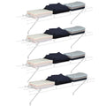 Haushof 4-pack 4ftx12in Heavy Duty Closet Shelves Wall Mounted Wire