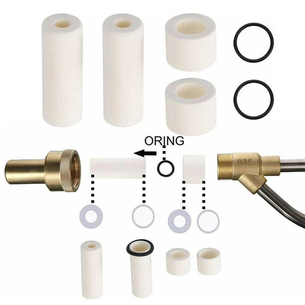2 Set Nozzle Sand Blaster High Pressure Sandblasting Water Tool