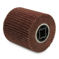 4" x 4" BHA Interleaf Flap Wheel Abrasive Drum 3/4" Quad Keyway - 240 Grit