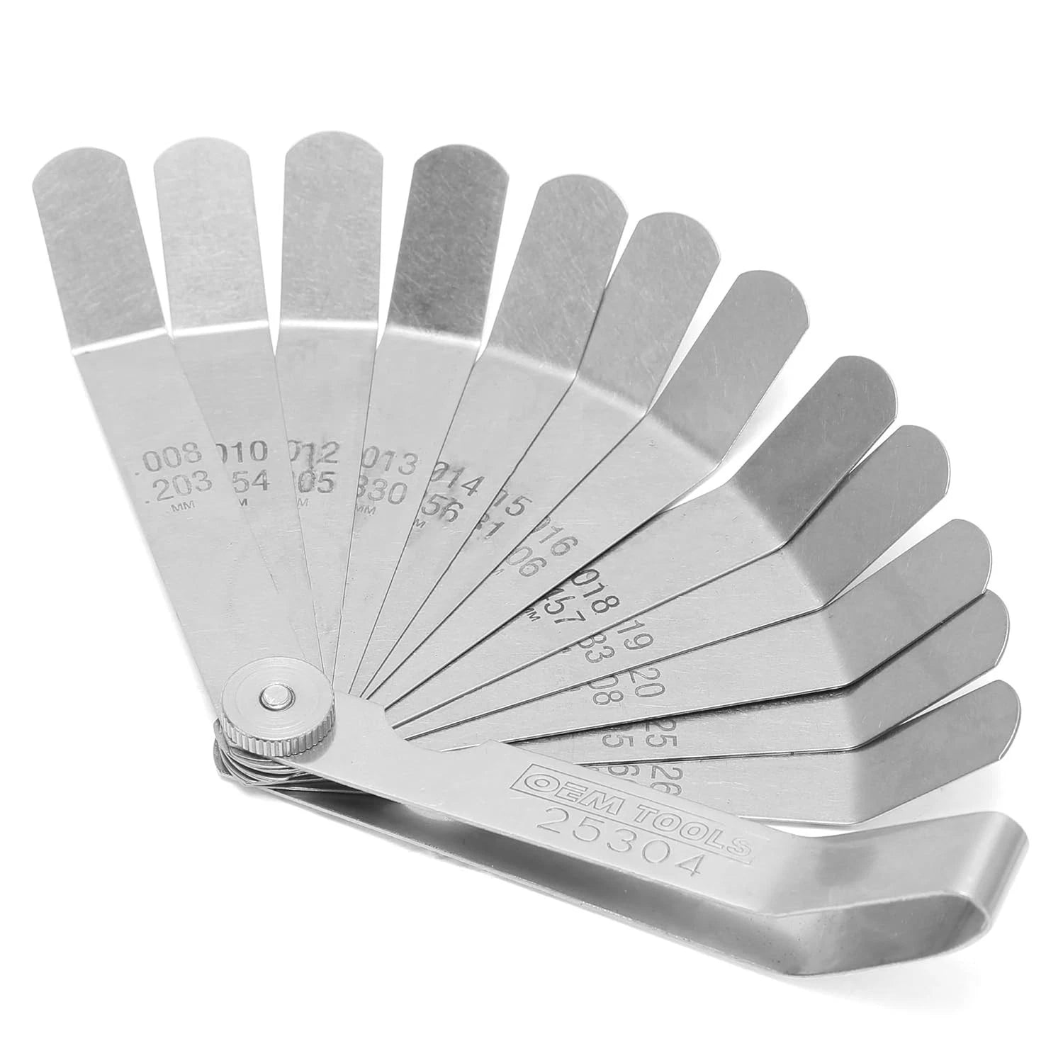 Oem Tools Valve Tappet Feeler Gauge 12 Blades .008"-.026" 25304