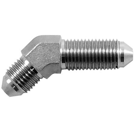 AN -4 (AN4 4AN) 45 Degree Stainless Bulkhead Fitting