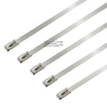 X5 12" 5mm Stainless Silver Self-locking Zip Tie | Built Supply Co