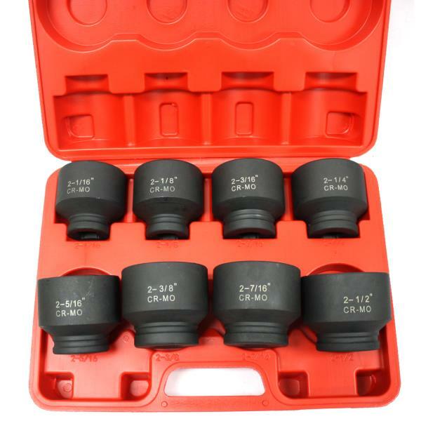 3/4" Dr. Jumbo Shallow Impact Socket Set 8pc